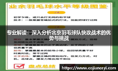 专业解读：深入分析北京羽毛球队快攻战术的优势与挑战