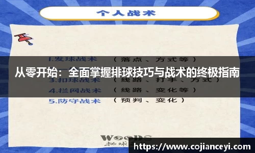 从零开始：全面掌握排球技巧与战术的终极指南