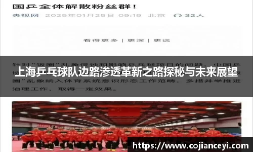 上海乒乓球队边路渗透革新之路探秘与未来展望